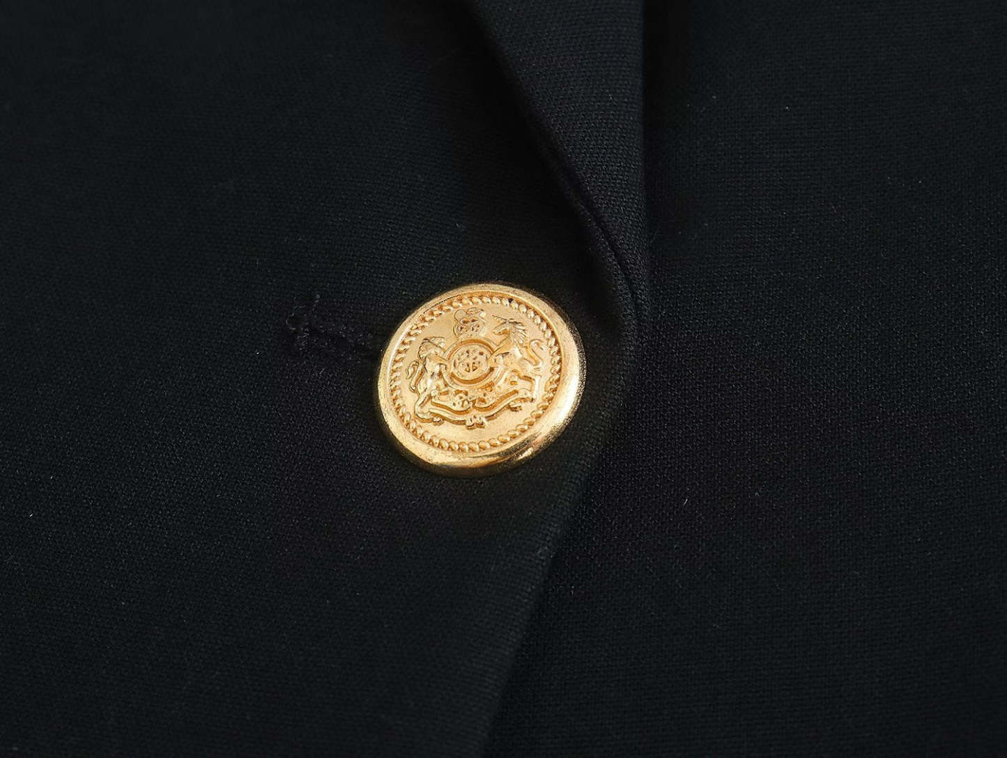 Long Ladies Blazer With Gold Button