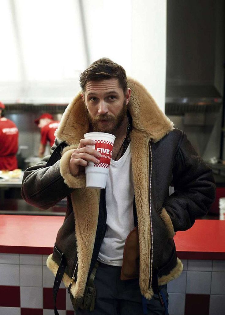 Men's Premium Shearling Leather Jacket