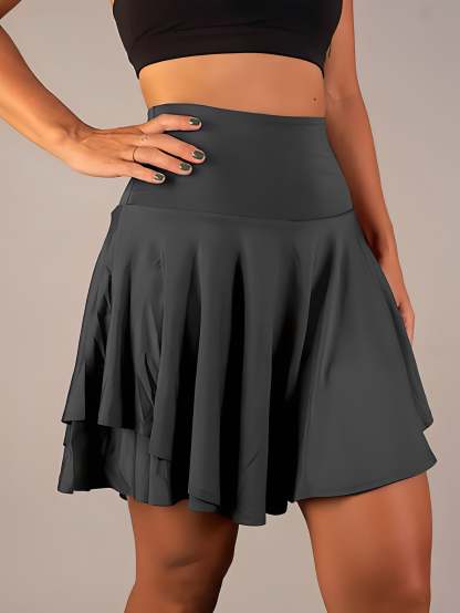 Stylish Mini Skirt With Shorts