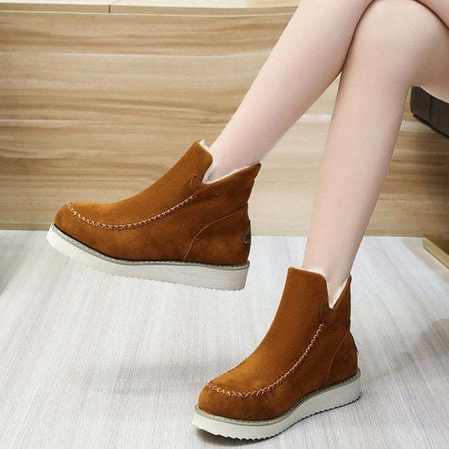 Women's Plush Suede Orthopedic Ankle Boots