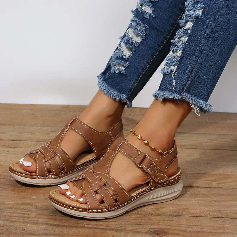 Elegant Orthopaedic Leather Sandals for Optimal Comfort
