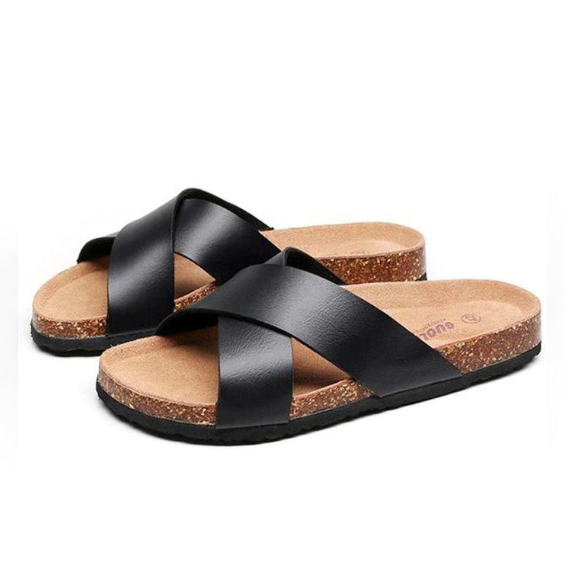 Groovywish Men Basic Orthopedic Sandals Casual Fashionable Slides