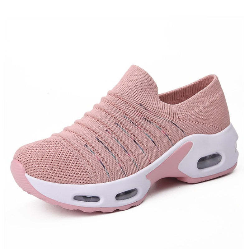 Orthopedic Shoes Women Breathable Slip-on Sneakers Air Cushion Mesh Leisure