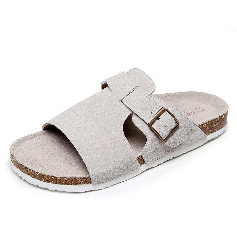 Orthopedic Sandals For Men Premium Suede Leisure Summer Slides