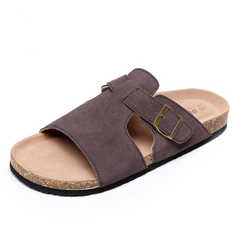 Orthopedic Sandals For Men Premium Suede Leisure Summer Slides