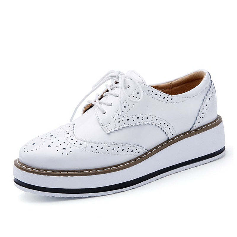 Walking Shoes For Women Comfy Interior Versatile Casual Oxford Shoes Modern