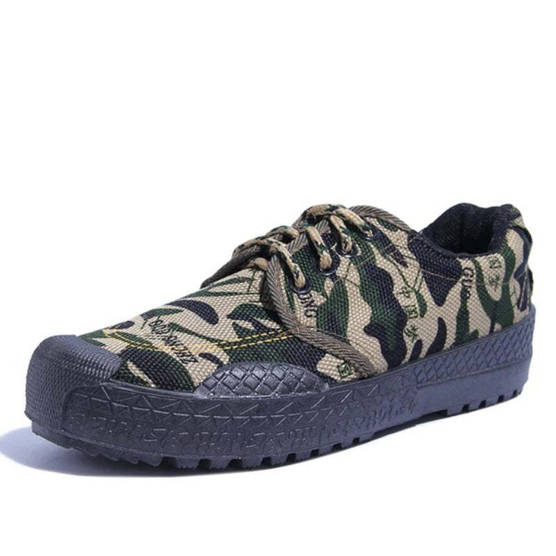 Men Orthopedic Shoes Camouflage Canvas Sneakers