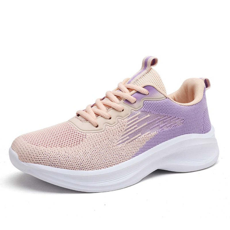 Women Orthopedic Shoes Thick Sole Gradient Colorful Sports Sneakers
