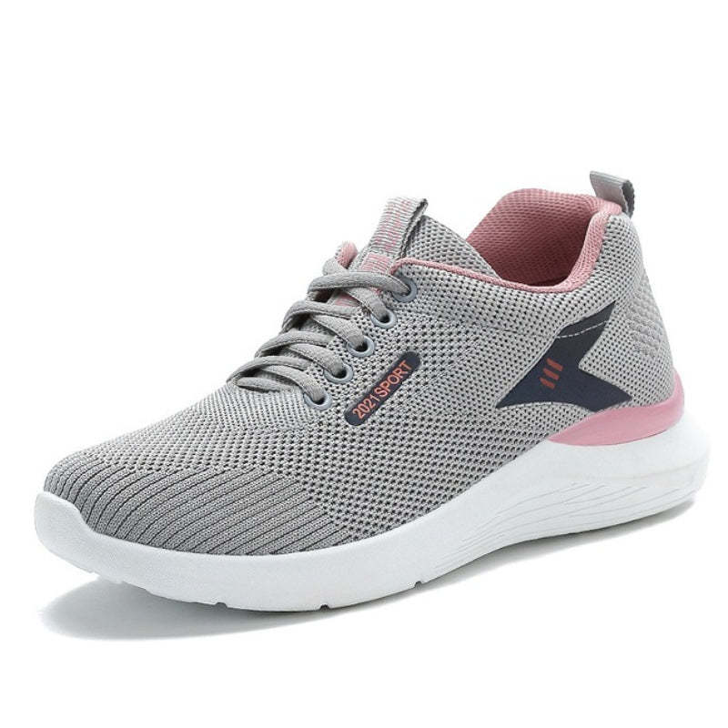 Women Platform Orthopedic Shoes Deodorization Mesh Lace-up Walking Sneakers
