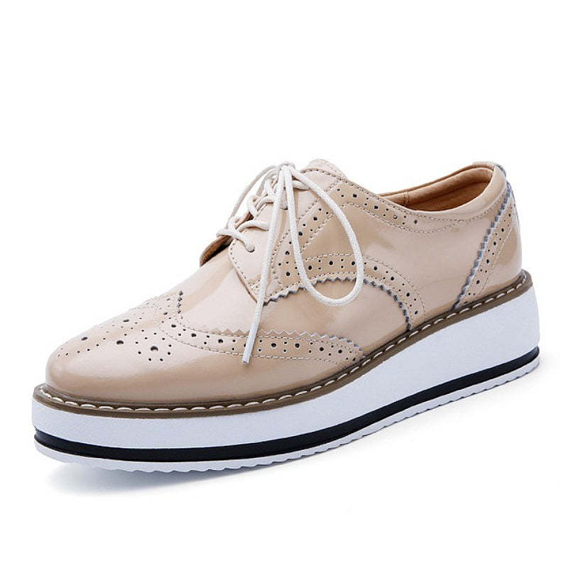 Walking Shoes For Women Comfy Interior Versatile Casual Oxford Shoes Modern