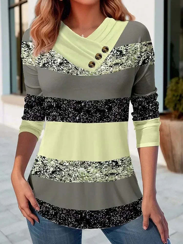 Versatile Patterned Top For Women