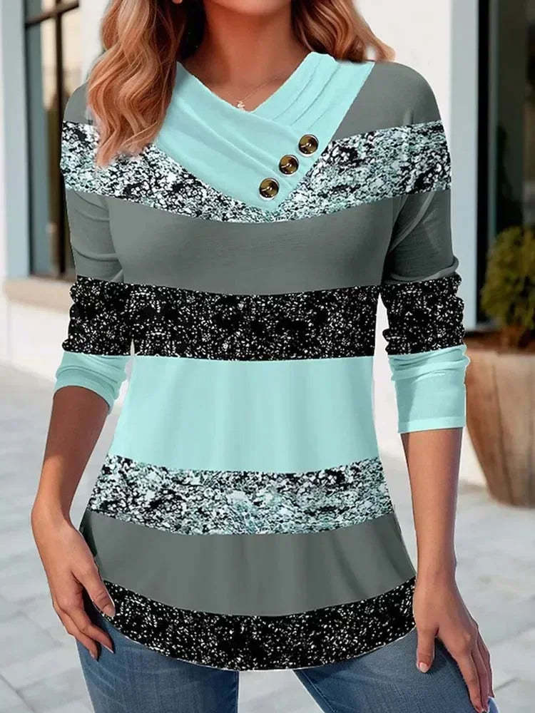 Versatile Patterned Top For Women
