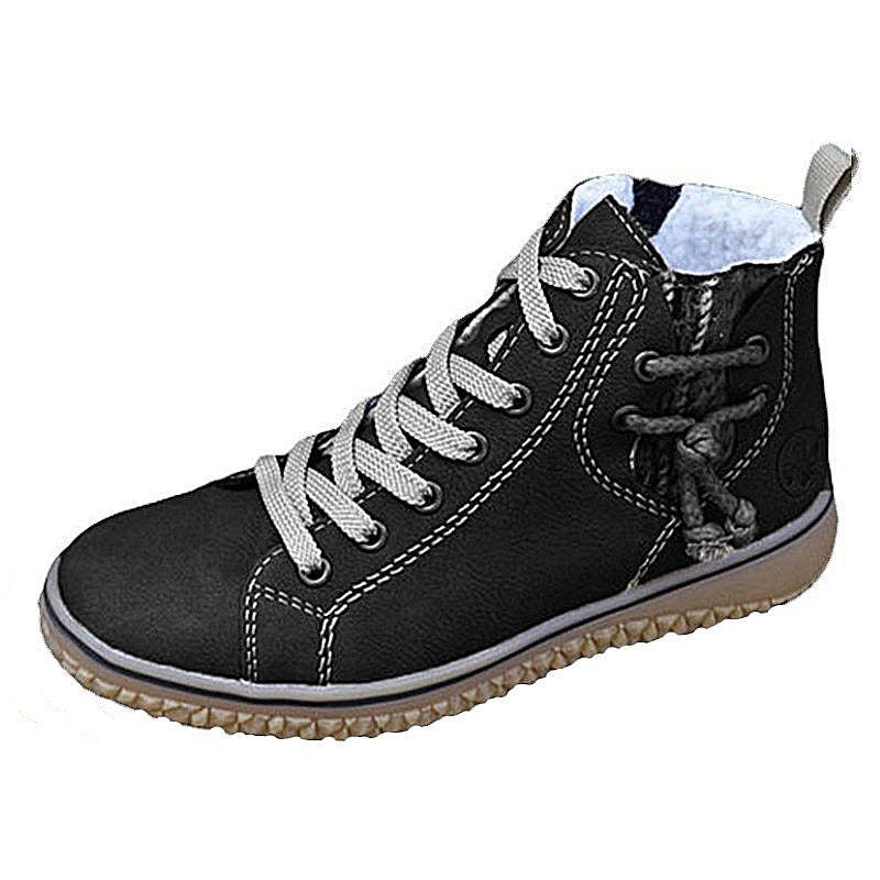 Women Ankle Boots Zipper Plush Orthopedic Shoes