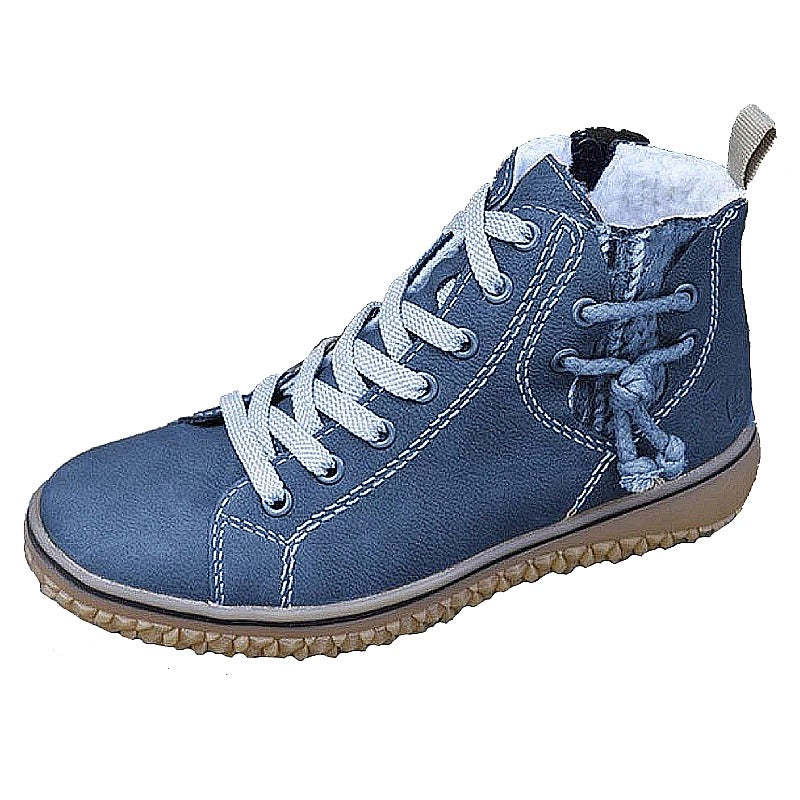 Women Ankle Boots Zipper Plush Orthopedic Shoes