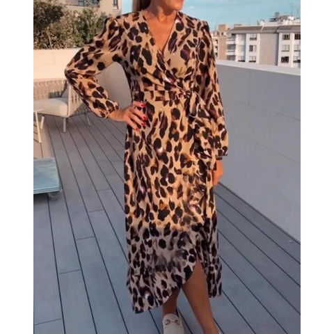 Fashionable V Neck Dress