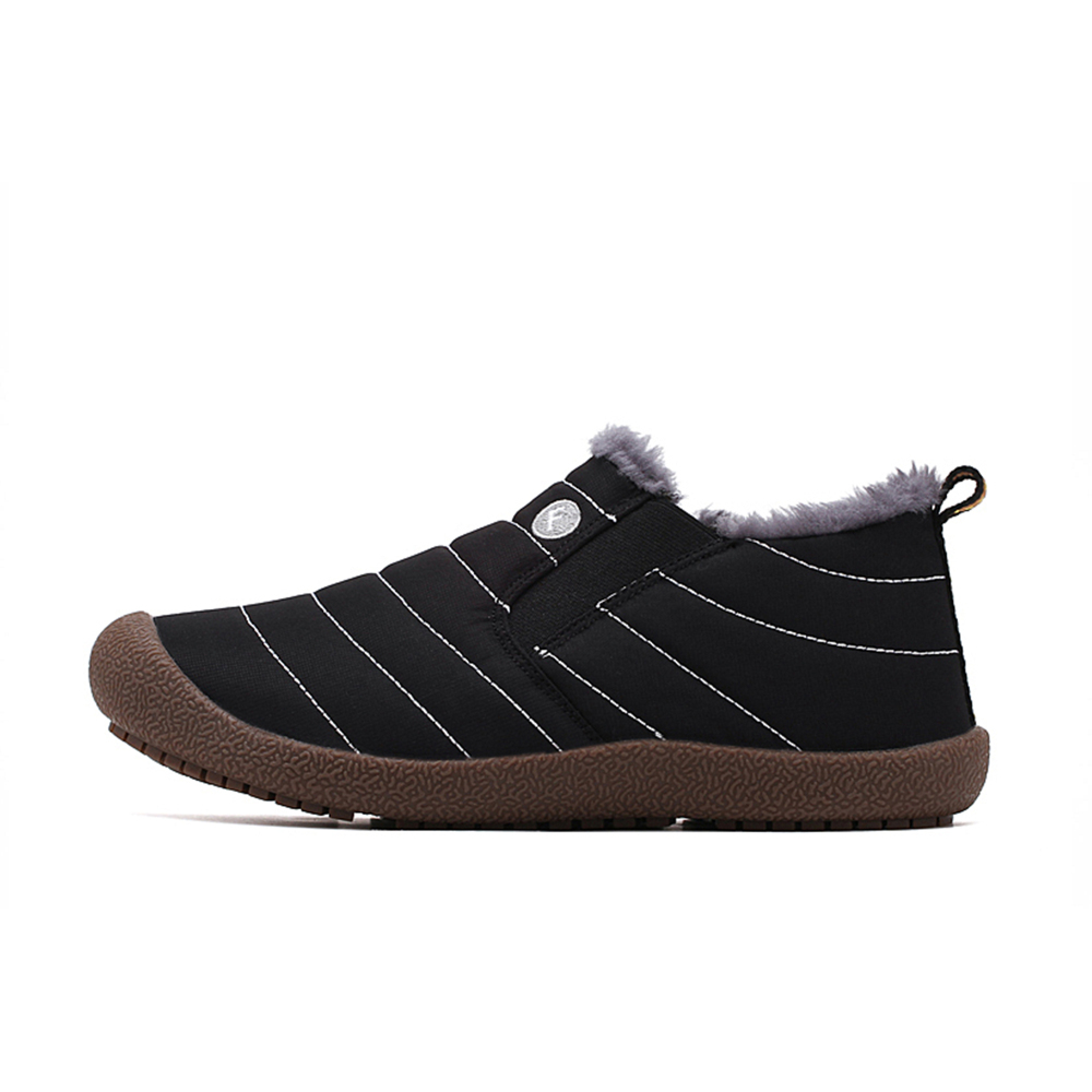 Winter Water-resistant Flat Fur Lined Boots