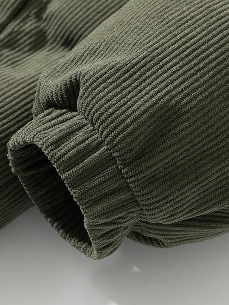 Curduroy Puffer Jacket for Men