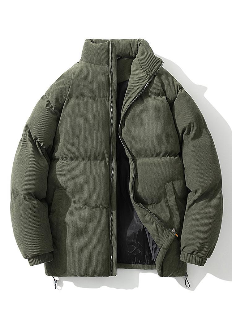 Curduroy Puffer Jacket for Men
