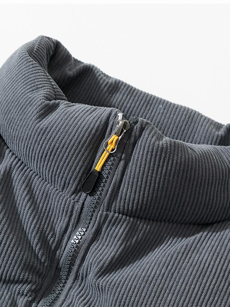 Curduroy Puffer Jacket for Men