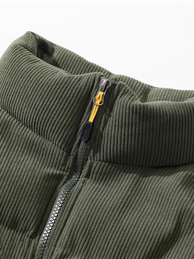 Curduroy Puffer Jacket for Men