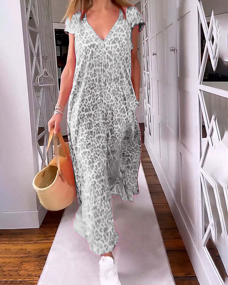 Slim V Neck Dress