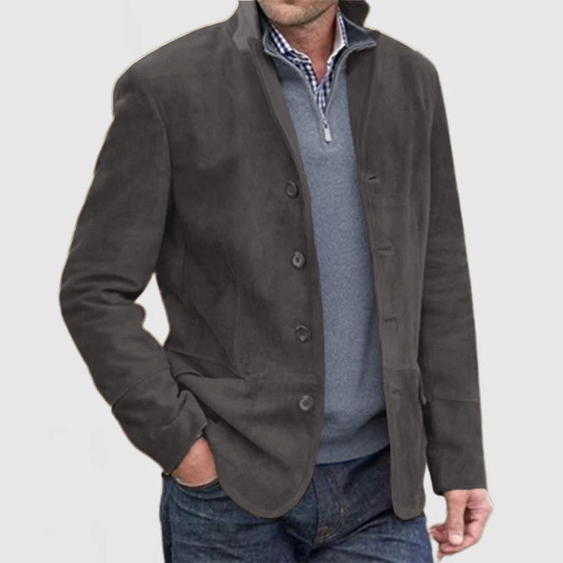 Men's Vintage Casual Single Breasted Blazer 08585596M