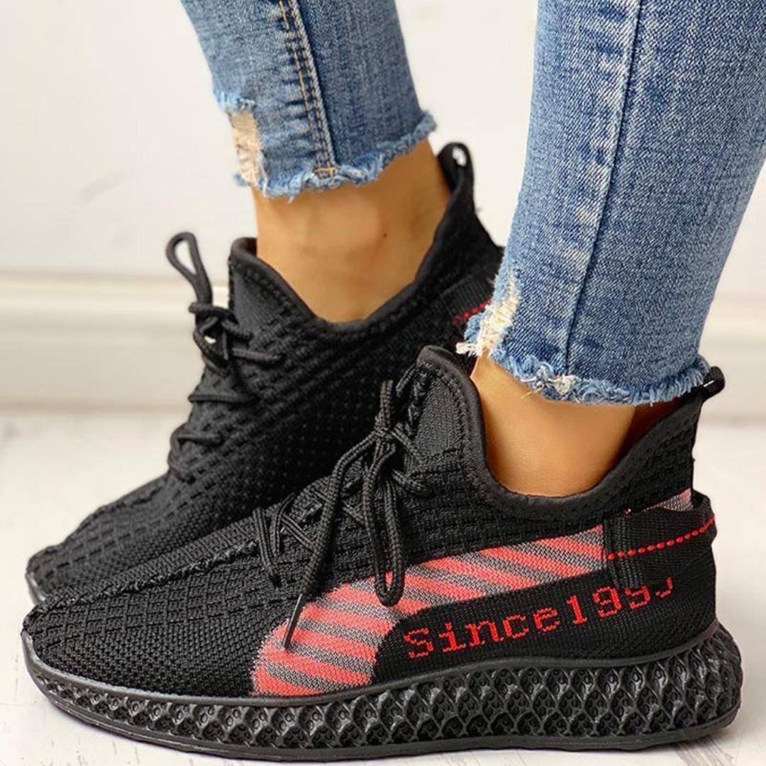 Lace-Up Breathable Casual Sneakers for Women