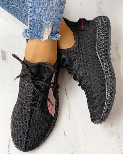 Lace-Up Breathable Casual Sneakers for Women