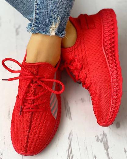 Lace-Up Breathable Casual Sneakers for Women