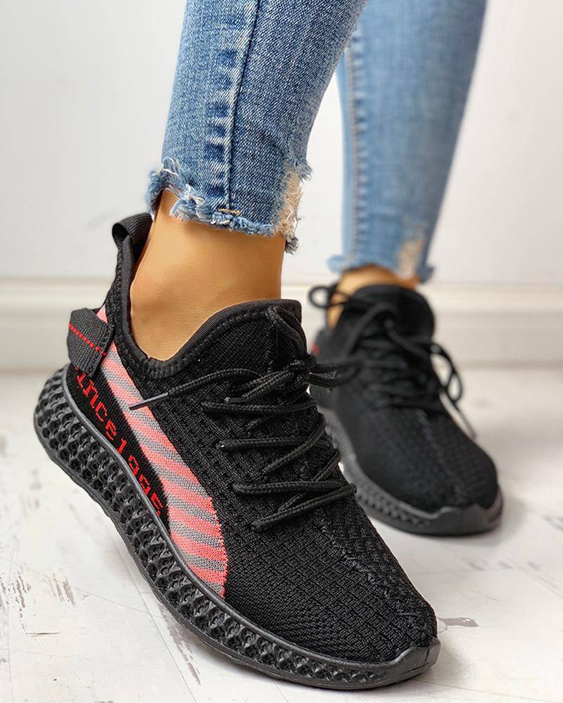 Lace-Up Breathable Casual Sneakers for Women