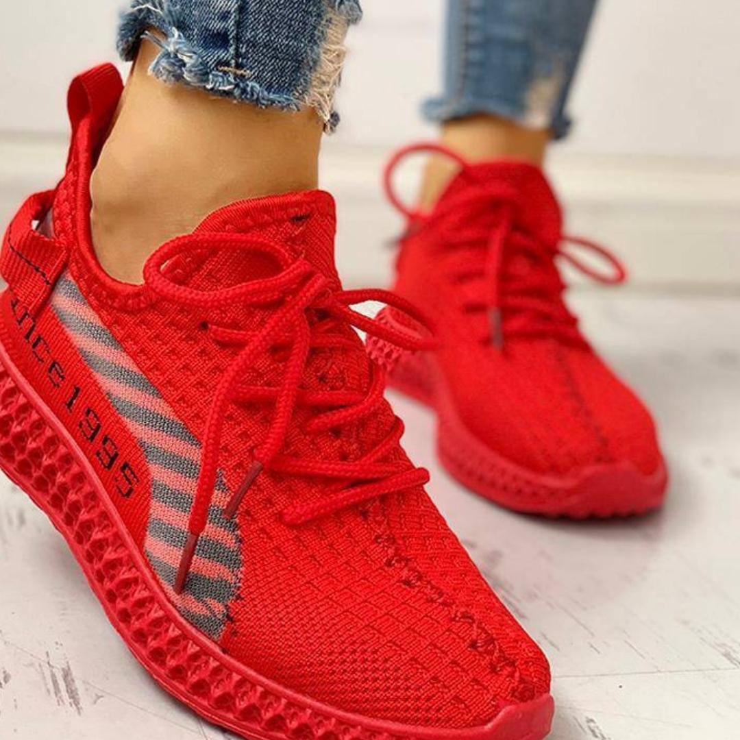 Lace-Up Breathable Casual Sneakers for Women