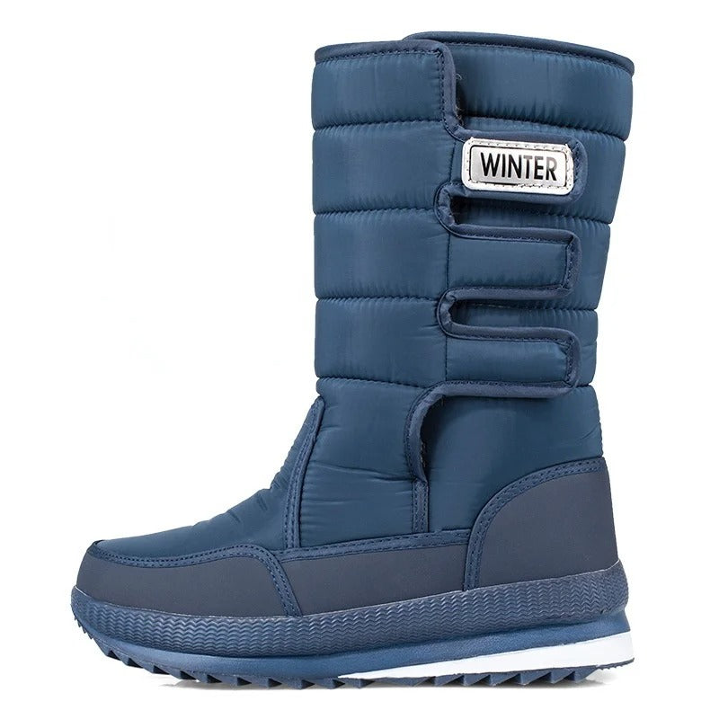 Men's Warm Snow Waterproof Boots Thick Plush Non-Slip Platform