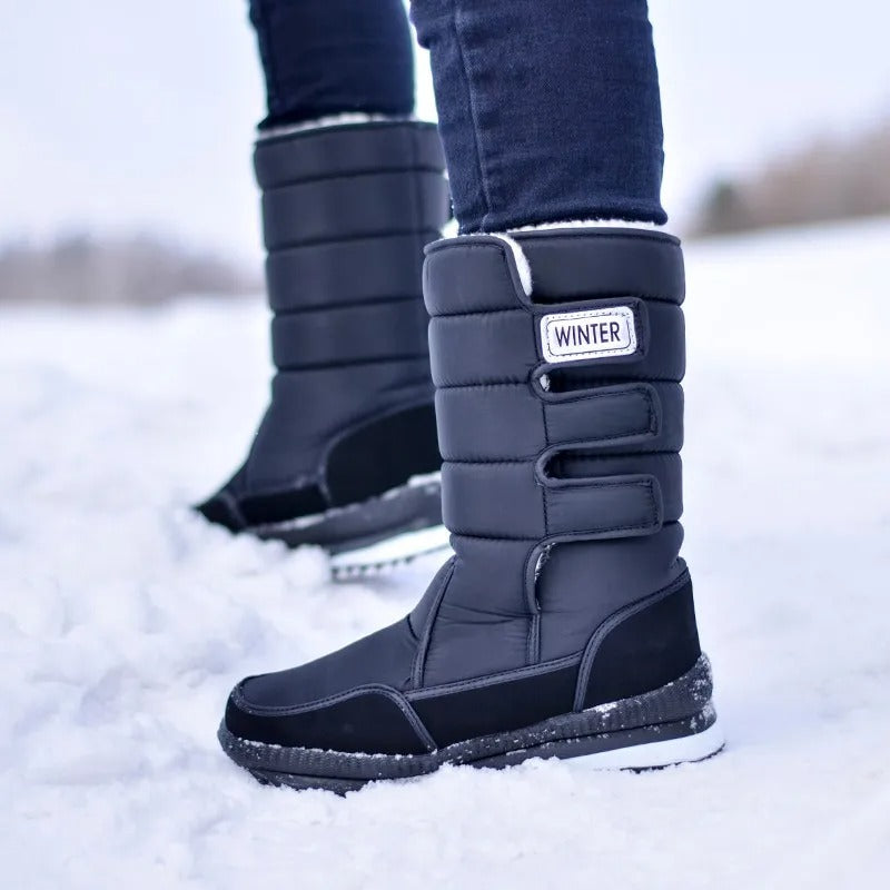 Men's Warm Snow Waterproof Boots Thick Plush Non-Slip Platform