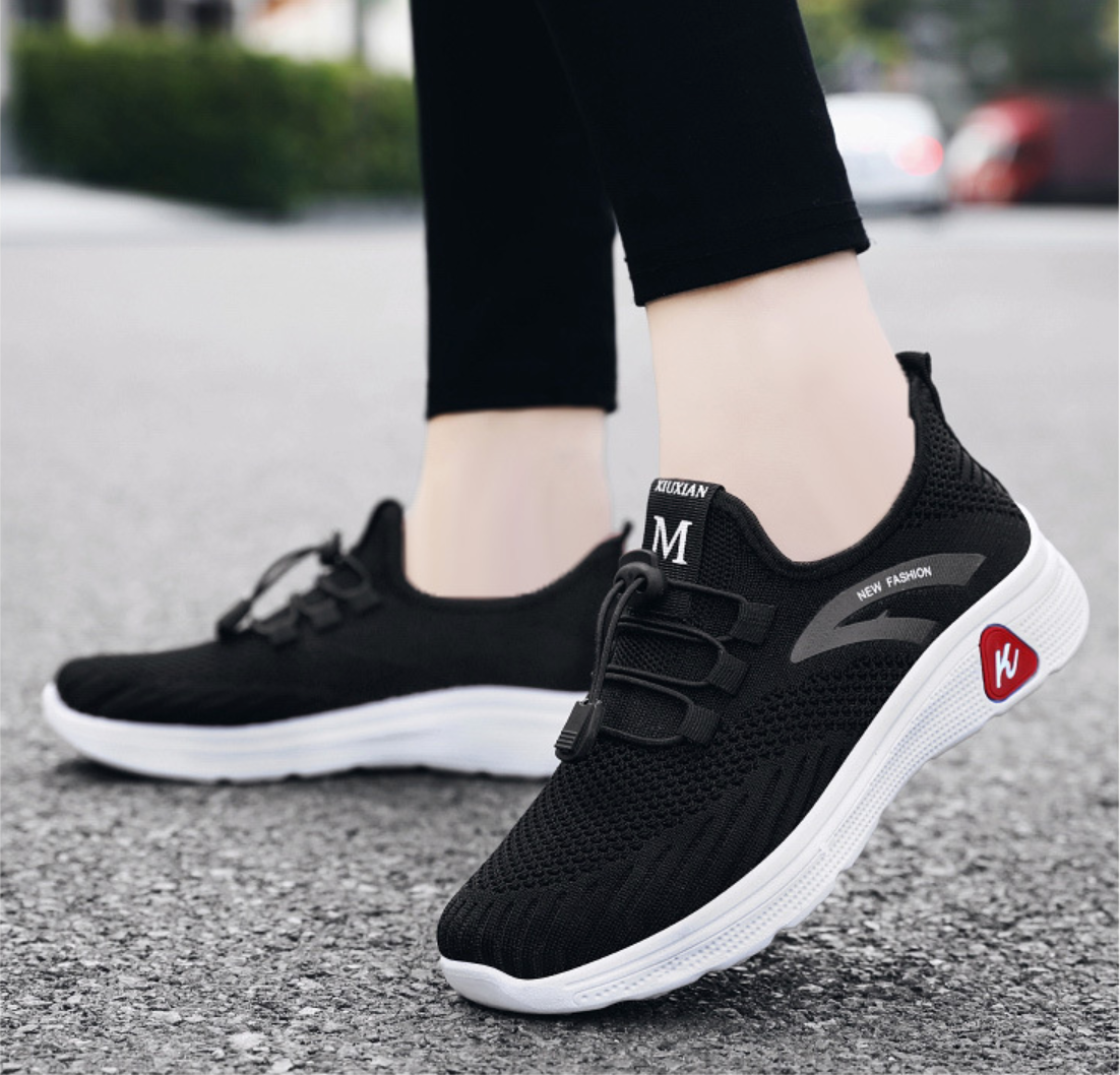 Women Woven Socks Breathable Arch Support Elastic Orthopedic Shoes