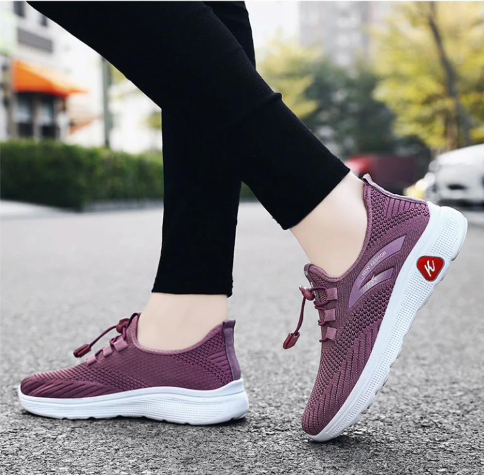 Women Woven Socks Breathable Arch Support Elastic Orthopedic Shoes