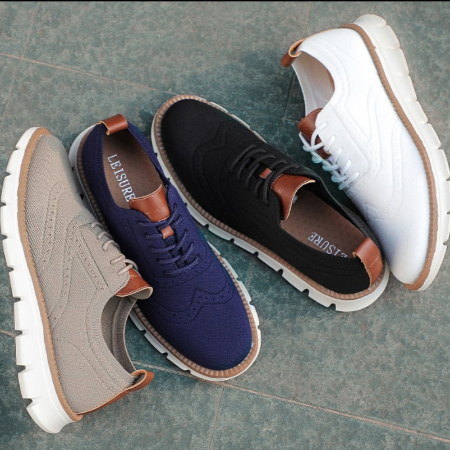 Orthopedic Men Shoes Breathable Mesh Arch Support Ultra-light High-End Fashion Casual