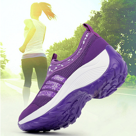 Orthopedic Women Shoes Breathable Wide Toe Cap Arch Support Elastic