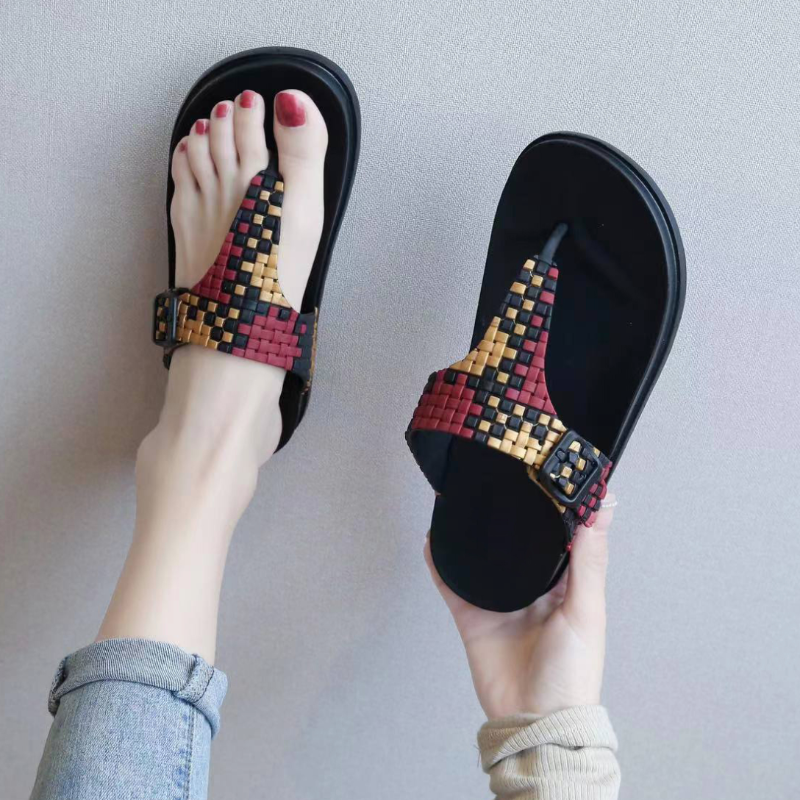 Orthopedic Women Sandal Arch Support Open Toe Elastic Summer
