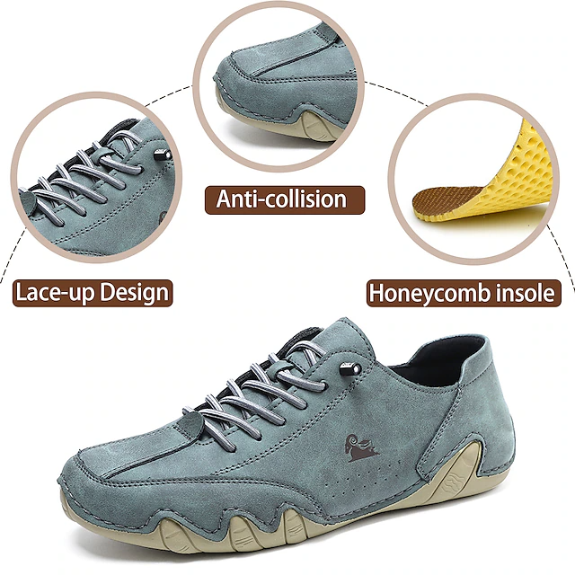 Unisex Comfort Oxfords Plus Size Handmade Orthopedic Shoes