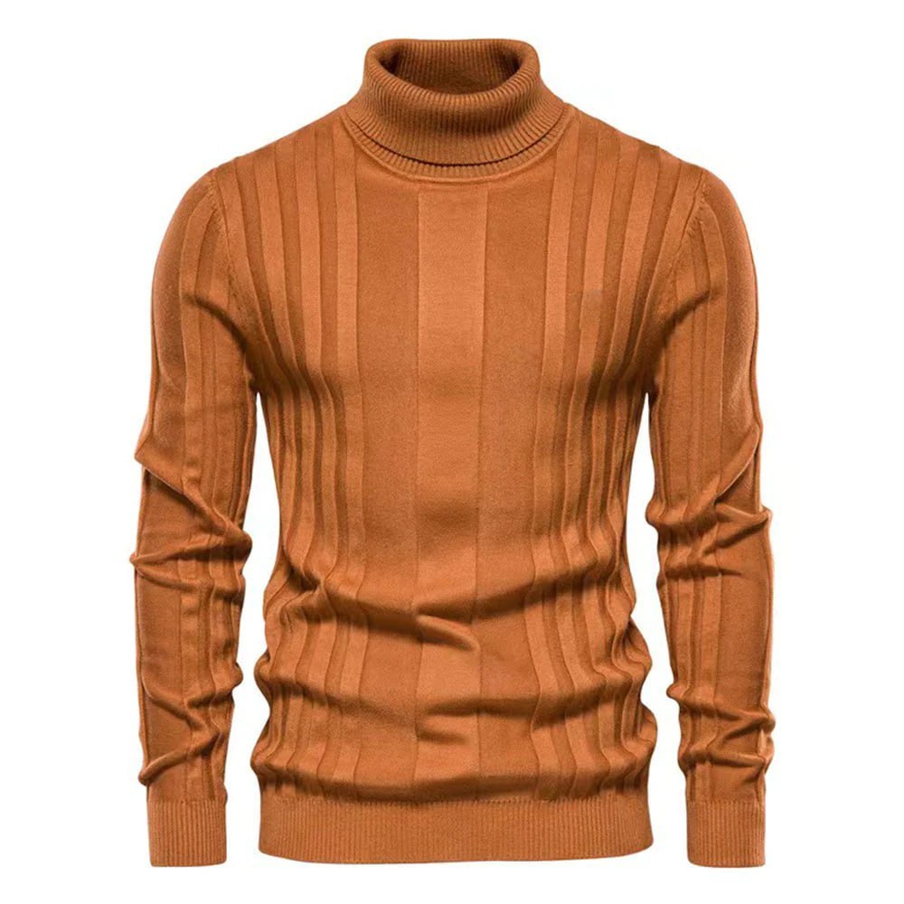 Modern Striped Turtleneck for Men