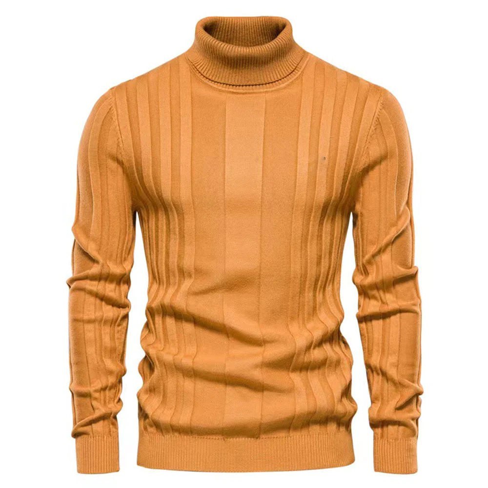 Modern Striped Turtleneck for Men