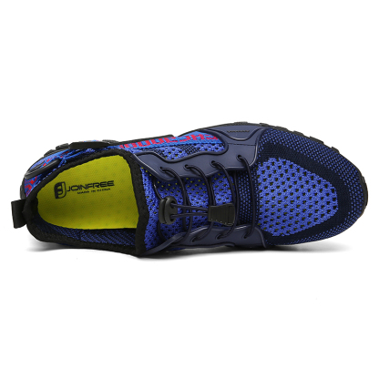 Outdoor Mountaineering Hiking Rock Climbing Breathable Fly Knitting Low Top River Trace Shoes