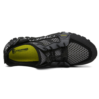 Outdoor Mountaineering Hiking Rock Climbing Breathable Fly Knitting Low Top River Trace Shoes