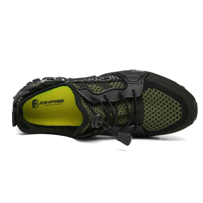 Outdoor Mountaineering Hiking Rock Climbing Breathable Fly Knitting Low Top River Trace Shoes