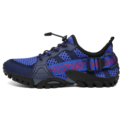 Outdoor Mountaineering Hiking Rock Climbing Breathable Fly Knitting Low Top River Trace Shoes