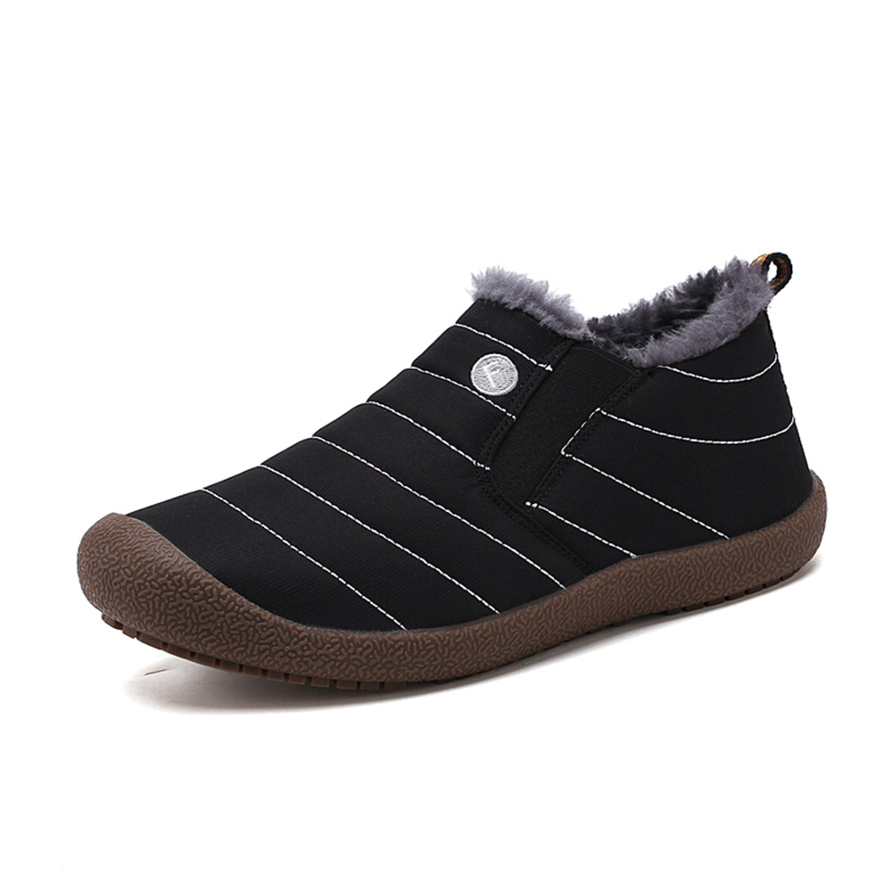 Winter Water-resistant Flat Fur Lined Boots