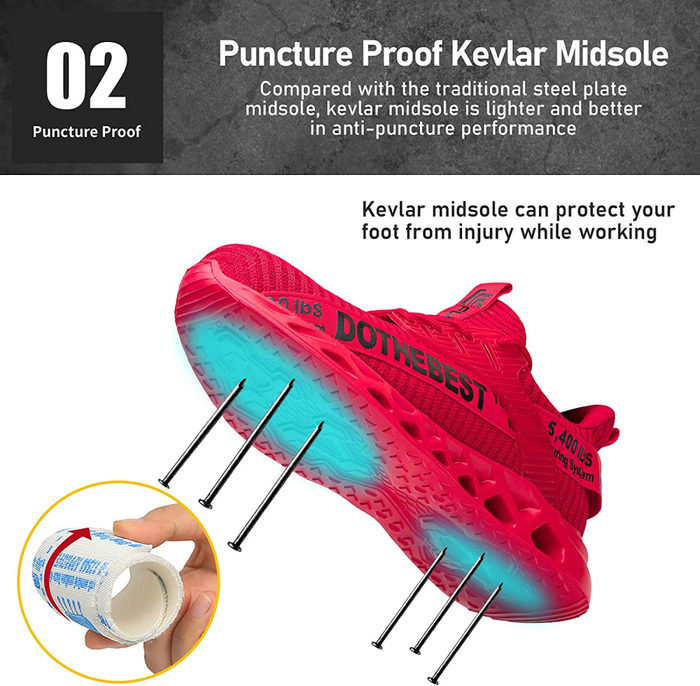 Ultra-Light Breathable Steel Toe Anti-Slip Shoes