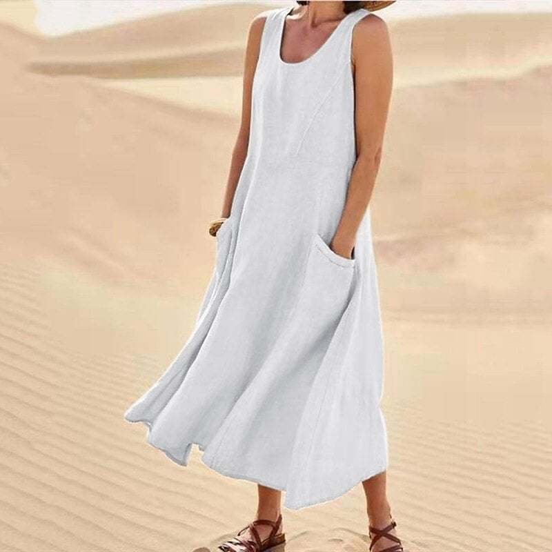 A versatile summer dress featuring convenient pockets