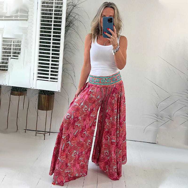 Paisley Culottes Pants