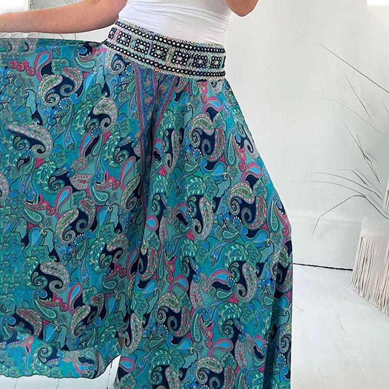 Paisley Culottes Pants